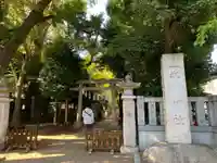神明氷川神社の鳥居