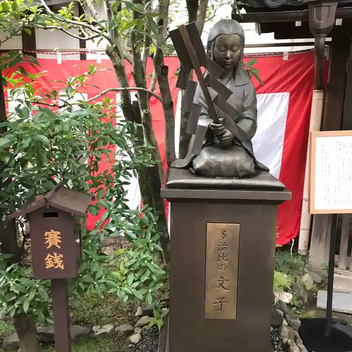 文子天満宮の像
