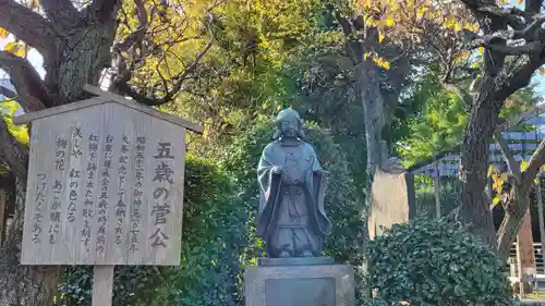 亀戸天神社の像