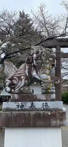 冨士御室浅間神社の狛犬