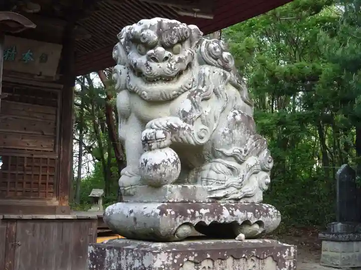 隠津島神社の狛犬
