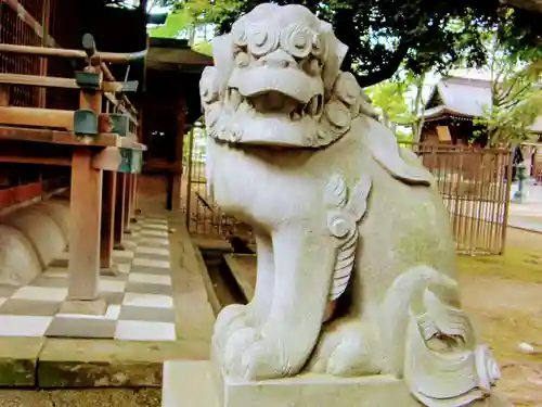 川口神社の狛犬