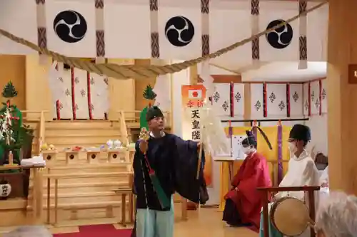 阿久津「田村神社」（郡山市阿久津町）旧社名：伊豆箱根三嶋三社の神楽