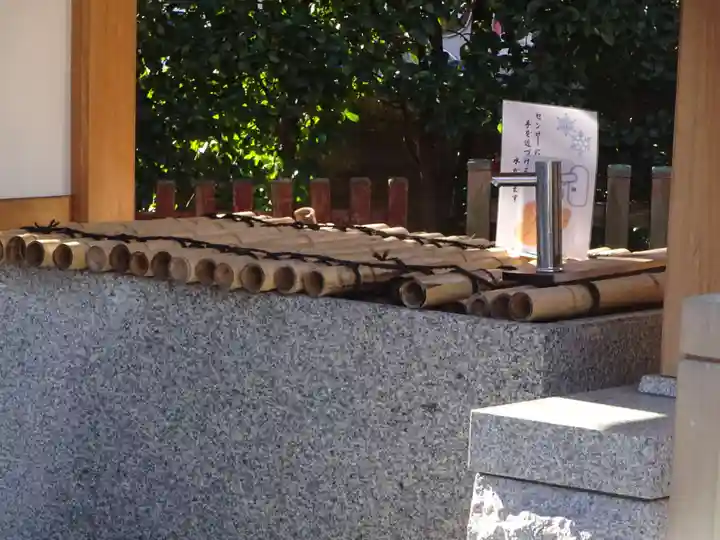 蒲田八幡神社の手水舎