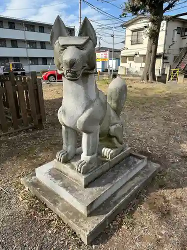 車返稲荷神社の狛犬