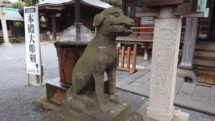 嶺御嶽神社の狛犬