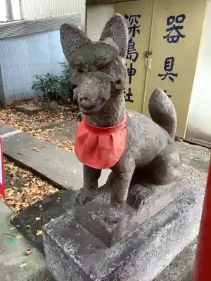 深島神社(柳原)の狛犬