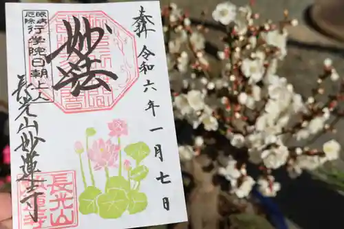 妙蓮寺の御朱印