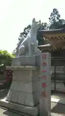 多田朝日森稲荷神社の狛犬