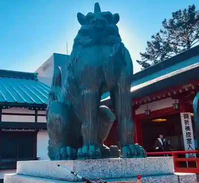 五社神社　諏訪神社の狛犬