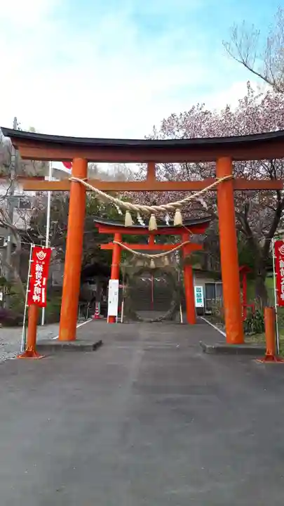 虻田神社の鳥居