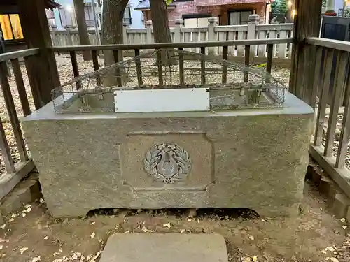 鬼子母神堂　(法明寺）の手水舎