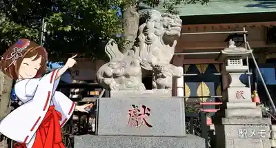 上平井天祖神社の狛犬