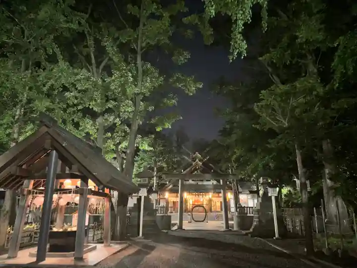 新琴似神社の庭園