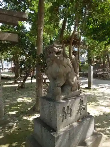 真清田神社の狛犬