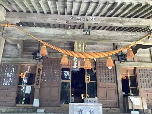 雄山神社中宮祈願殿の本殿