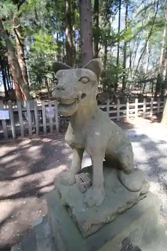 宝登山神社奥宮の狛犬