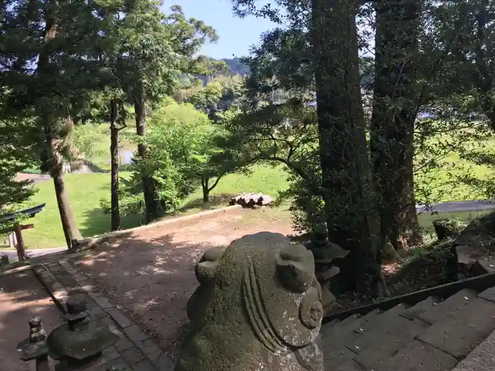 白山神社の景色