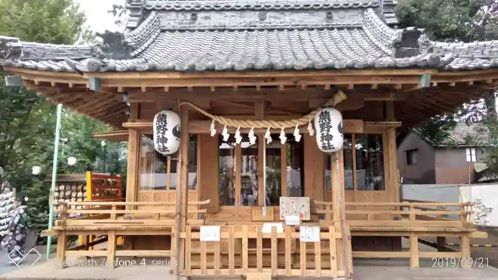 川越熊野神社の本殿・本堂
