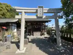 阿豆佐味天神社 立川水天宮の鳥居