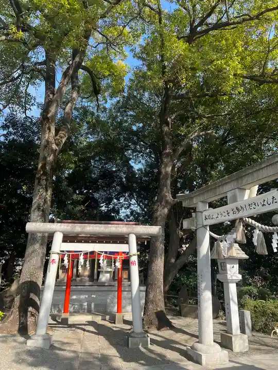 多摩川浅間神社の鳥居