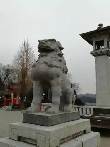 足利織姫神社の狛犬