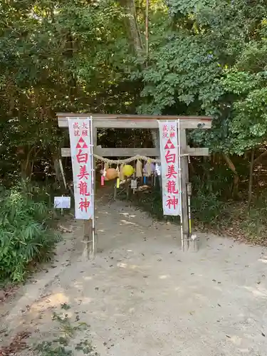 白美龍神社の鳥居