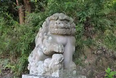 阿久津「田村神社」(郡山市阿久津町)旧社名:伊豆箱根三嶋三社の狛犬