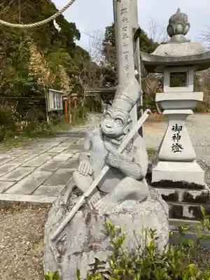 日吉神社の像