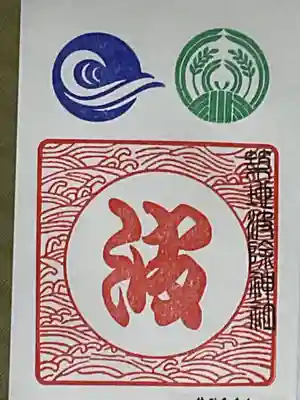 御朱印は、通常２種類ありますが、この御朱印は、「波除神社限定」の御朱印帳のみいただけるものです。