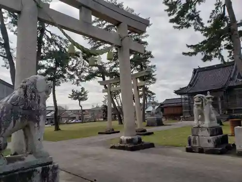 加積雪嶋神社の鳥居