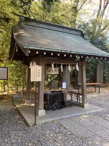 南沢氷川神社の手水舎