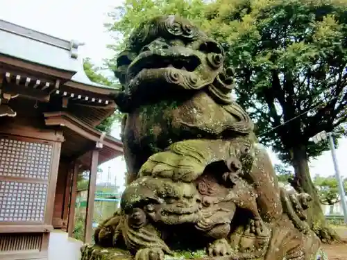 作草部神社の狛犬