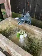 泊神社の手水