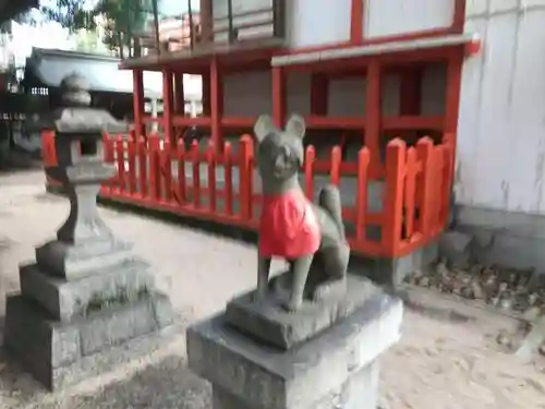 水鏡天満宮の狛犬