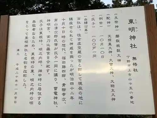 東明神社の歴史