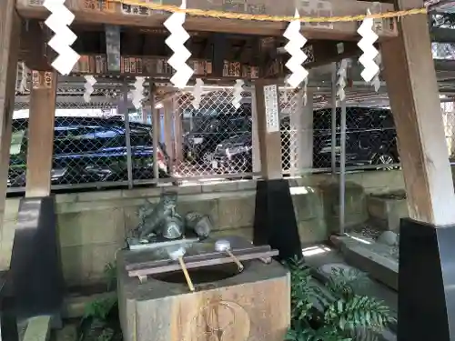 千住本氷川神社の手水舎