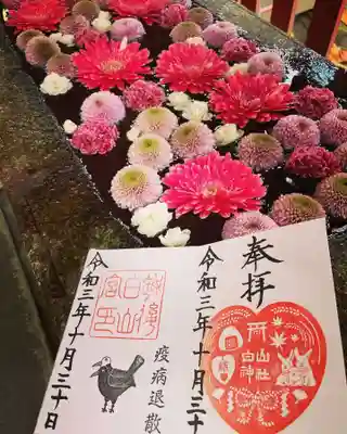 白山神社の手水舎