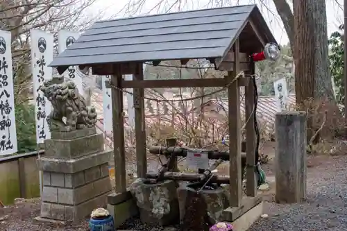 坪沼八幡神社の手水舎