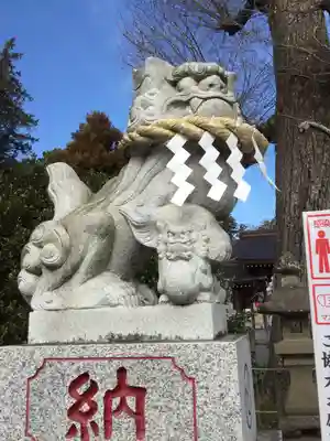 亀ケ池八幡宮の狛犬