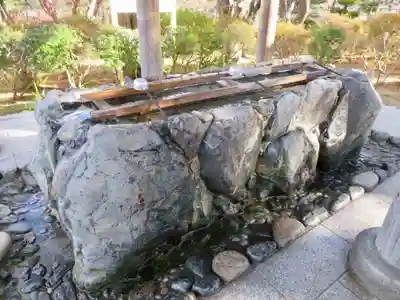 開成山大神宮の手水舎