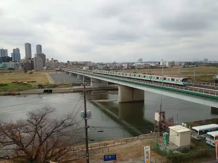 多摩川浅間神社の景色