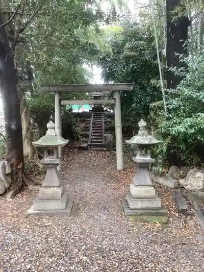 二ツ杁神明社の鳥居