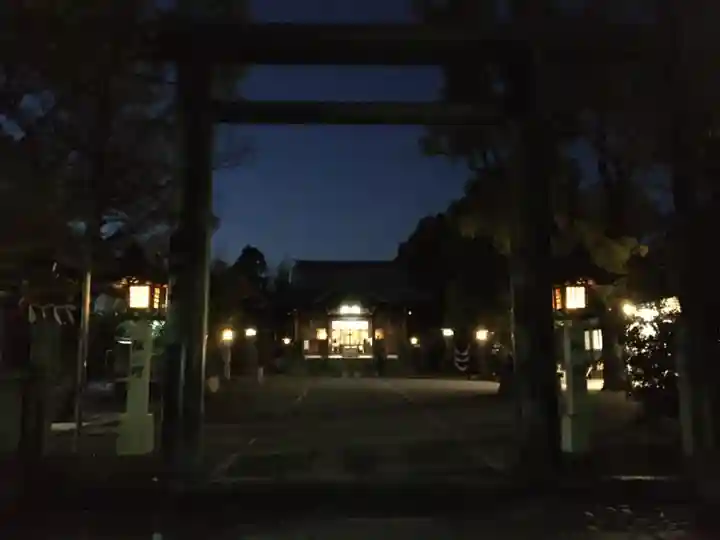 溝旗神社(肇國神社)の鳥居