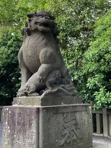 白旗神社の狛犬