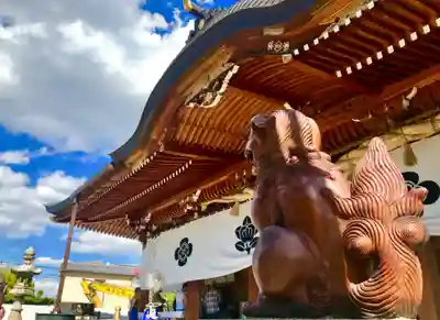 岸城神社の狛犬