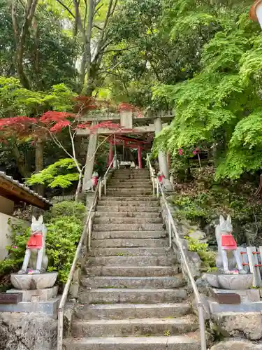 最上稲荷山妙教寺の鳥居