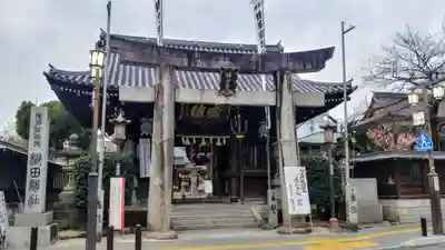 櫛田神社の鳥居