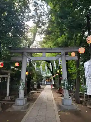 神明氷川神社の鳥居