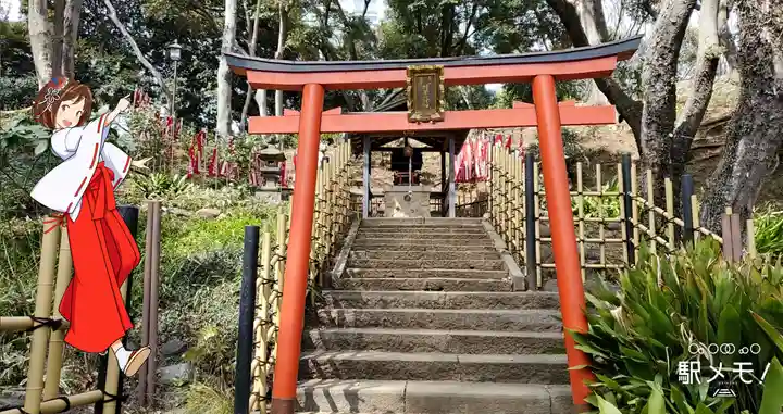 円山随身稲荷大明神の鳥居